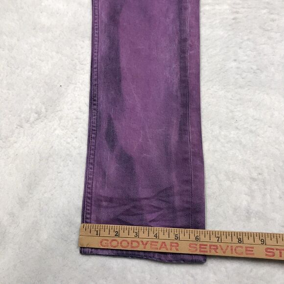 NWT HUDSON Slim Straight Jean Men 32x34 Purple Streak Wash Stretch Denim Blake - Picture 10 of 15